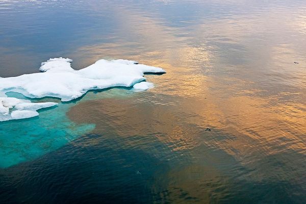 Su, Keren 아티스트의 Sunset view of floating ice on Bering Sea-Russia Far East작품입니다.